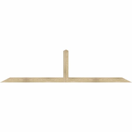 Ekena Millwork Portland Rough Sawn Timber Gable Bracket, Douglas Fir, 108"W x 27"H x 4"D x 4"F, 6/12 Pitch GBW108X27X0404POR00RDF